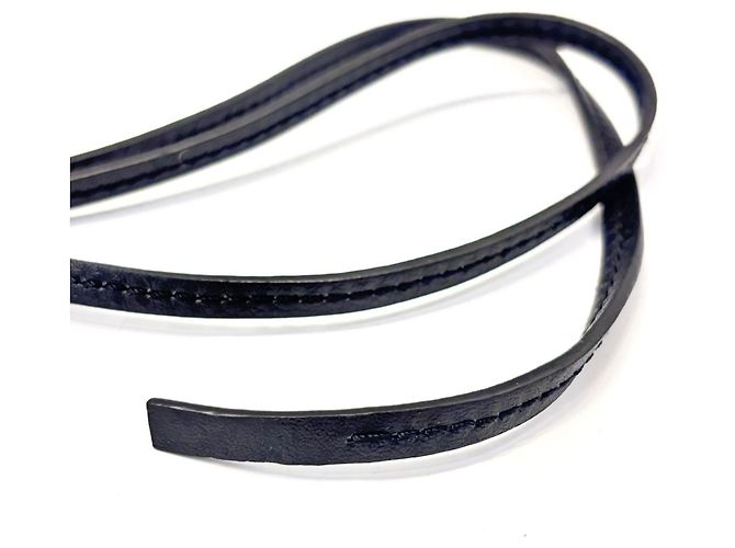 Cinturino in pelle di vitello con charm Anagram Loewe Nero - vista 4