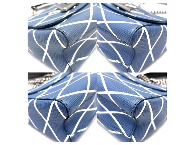 Borsa a Spalla Louis Vuitton Twist PM Blu Blu chiaro - vista 3