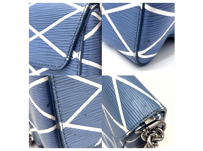 Borsa a Spalla Louis Vuitton Twist PM Blu Blu chiaro - vista 6
