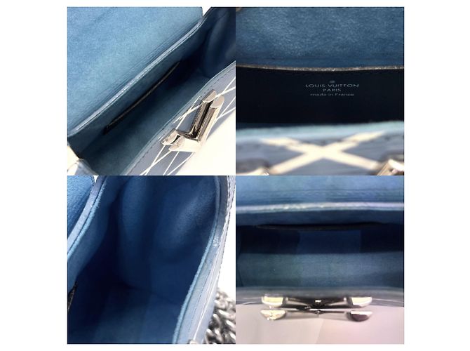 Borsa a Spalla Louis Vuitton Twist PM Blu Blu chiaro - vista 8