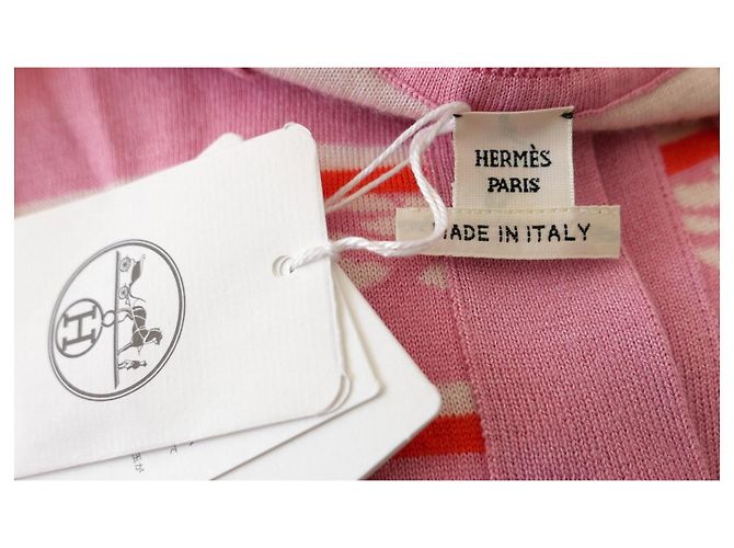 Hemd aus Seide und Kaschmir Chaine d'Ancre Canoe von Hermès Pink - Ansicht 9