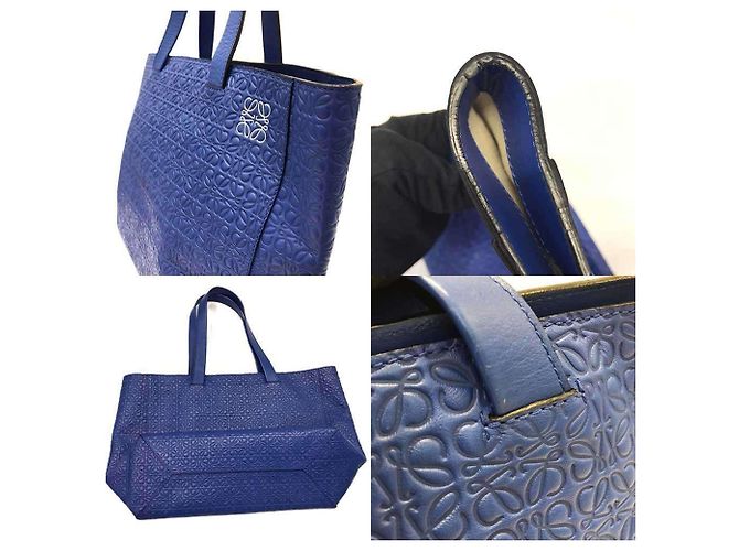Loewe Blauer Leder Shopper Tote - Ansicht 4