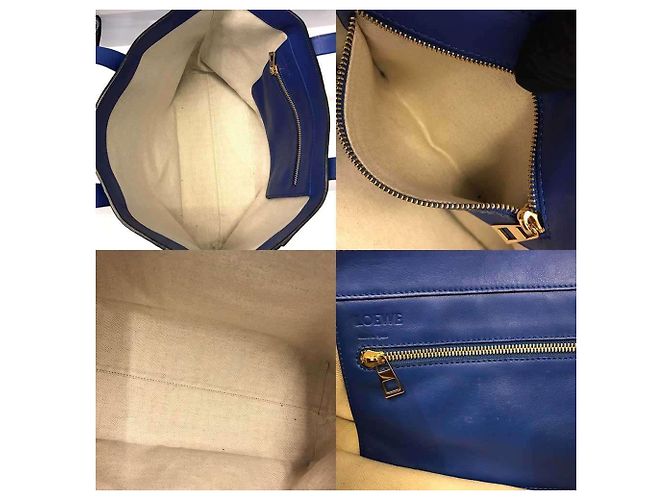 Loewe Blauer Leder Shopper Tote - Ansicht 5