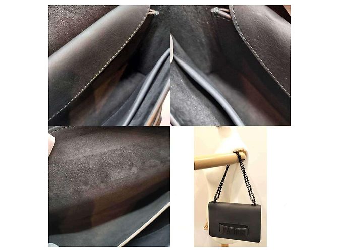 Borsa a spalla Ja Chain Christian Dior in pelle nera Nero - vista 9
