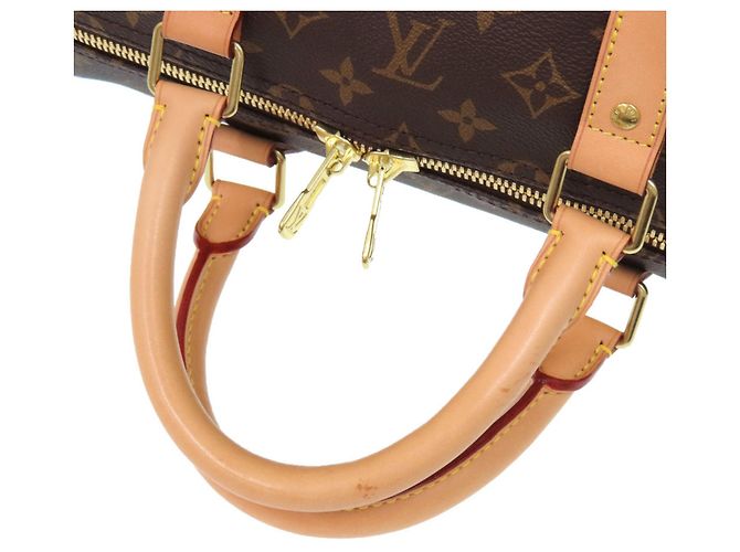 Borsa Boston Keepall 55 Monogram Louis Vuitton Marrone Monogramma - vista 5