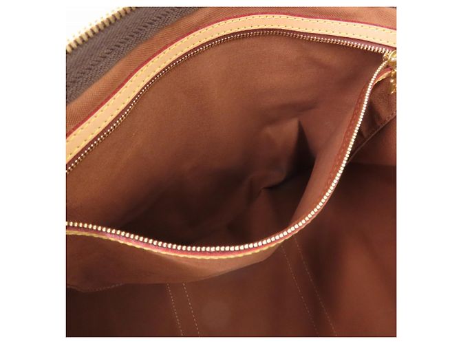 Borsa Boston Keepall 55 Monogram Louis Vuitton Marrone Monogramma - vista 7