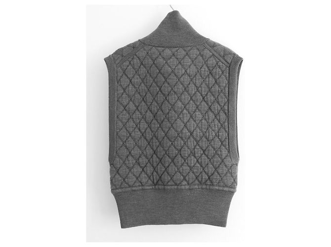 Chaleco sin mangas acolchado Hermès gris - vista 4