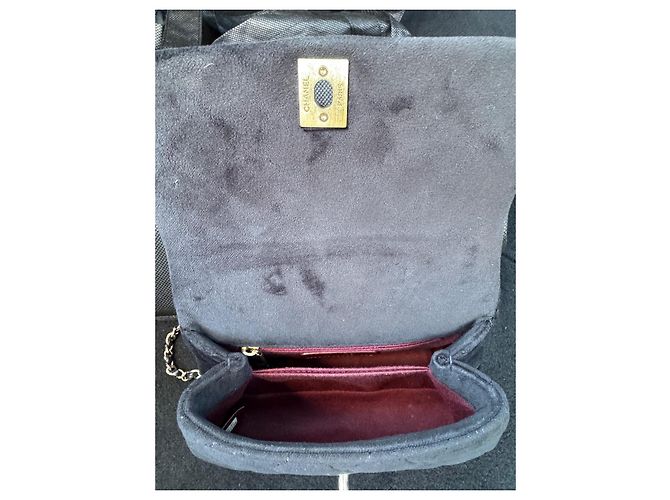 Coco Handle Borsa Chanel Coco Mini in velluto nero - vista 10