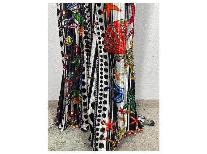 Pantalones Plisados Versace "Trésor de la Mer" SS21 Multicolor - vista 4