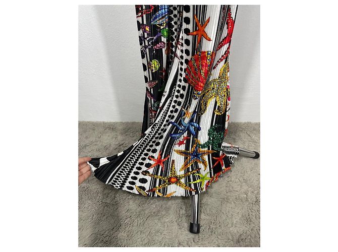 Pantalones Plisados Versace "Trésor de la Mer" SS21 Multicolor - vista 8