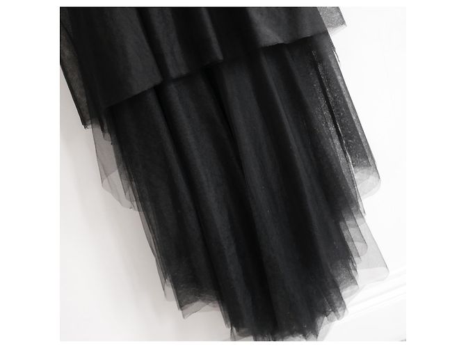 Vestido de Tul Beadado Dior Pre-Otoño 2018 Negro - vista 3