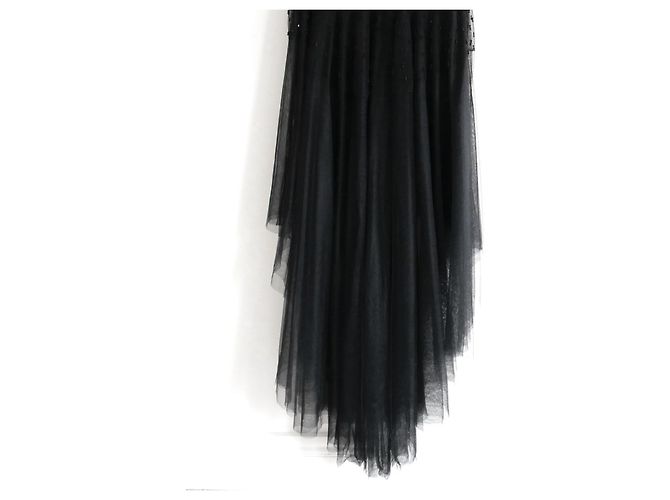 Vestido de Tul Beadado Dior Pre-Otoño 2018 Negro - vista 8