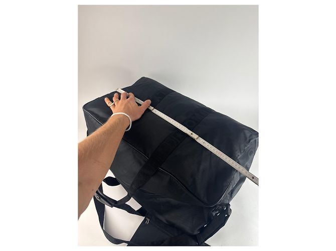 Vintage Fendi Polyester 2Way Reisetasche Schwarz - Ansicht 11