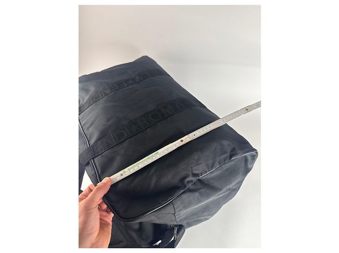 Vintage Fendi Polyester 2Way Reisetasche Schwarz - Ansicht 12