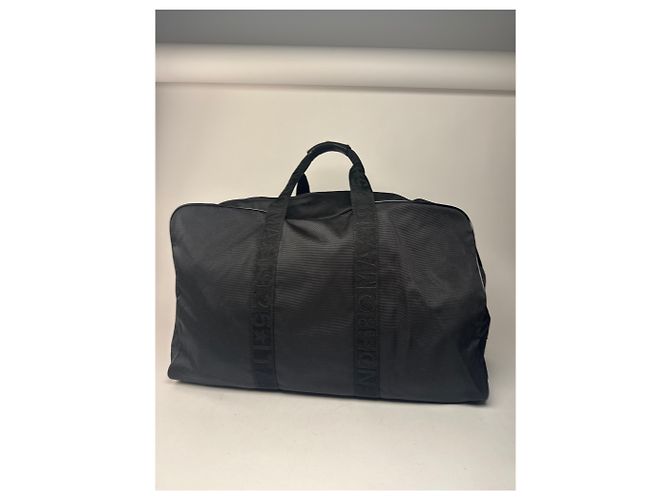 Vintage Fendi Polyester 2Way Reisetasche Schwarz - Ansicht 2