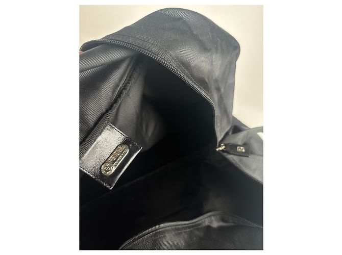 Vintage Fendi Polyester 2Way Reisetasche Schwarz - Ansicht 5