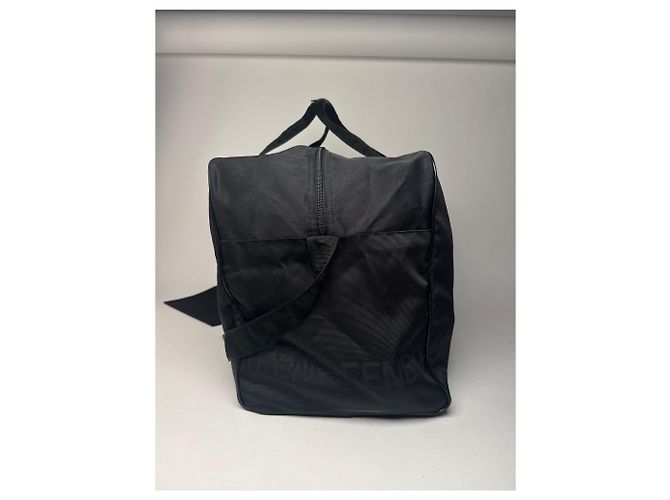 Vintage Fendi Polyester 2Way Reisetasche Schwarz - Ansicht 7