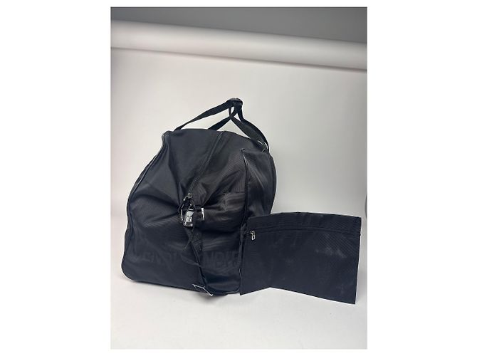 Vintage Fendi Polyester 2Way Reisetasche Schwarz - Ansicht 9