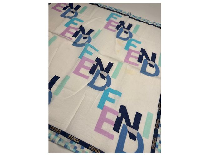 Vintage Fendi Schal Mehrfarbig Mehrfarben - Ansicht 2