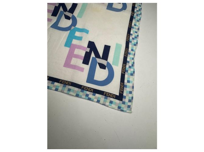 Vintage Fendi Schal Mehrfarbig Mehrfarben - Ansicht 3