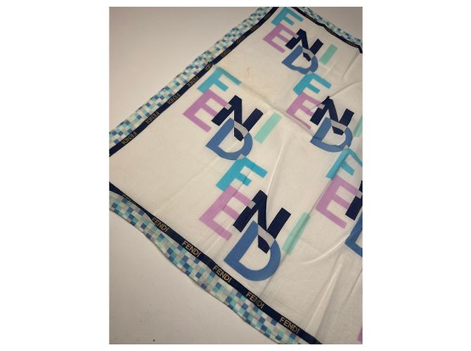 Vintage Fendi Schal Mehrfarbig Mehrfarben - Ansicht 5