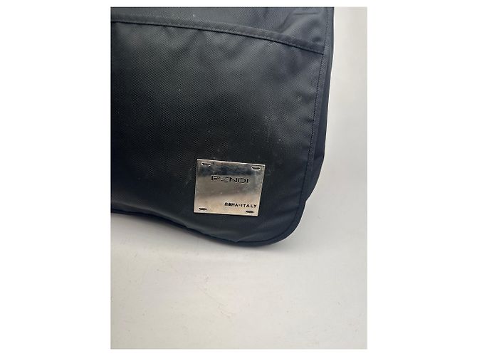 Vintage Fendi 2 Way Polyester Tasche schwarz - Ansicht 15