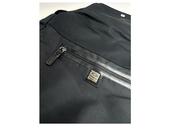 Vintage Fendi 2 Way Polyester Tasche schwarz - Ansicht 4