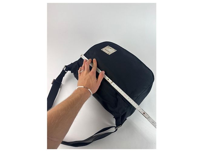 Vintage Fendi 2 Way Polyester Tasche schwarz - Ansicht 9