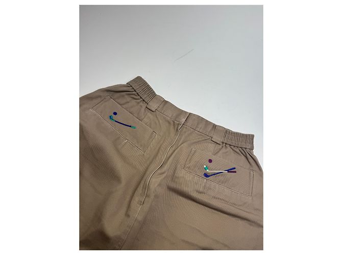 Gonna da golf in lana vintage Dior marrone M - vista 10