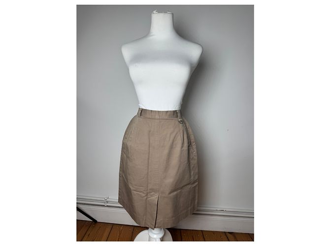 Gonna da golf in lana vintage Dior marrone M - vista 13