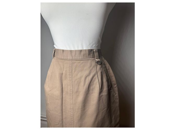 Gonna da golf in lana vintage Dior marrone M - vista 14