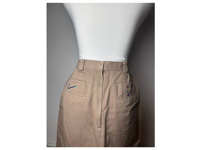 Gonna da golf in lana vintage Dior marrone M - vista 15