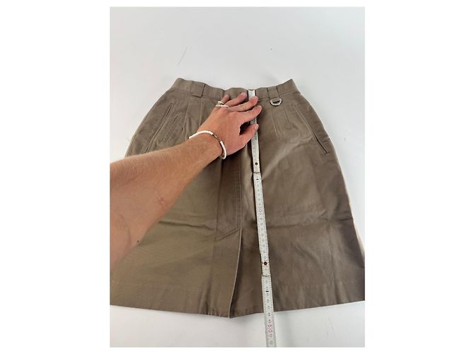 Gonna da golf in lana vintage Dior marrone M - vista 8