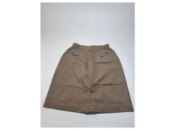 Gonna da golf in lana vintage Dior marrone M - vista 9