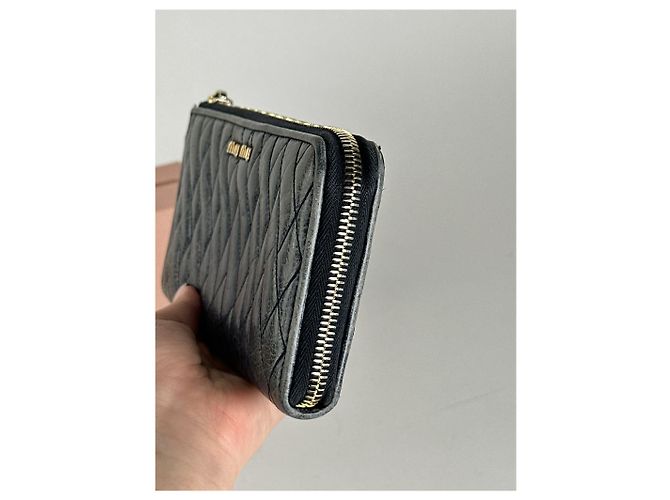 Autre Marque Vintage Miu Miu Leather wallet Black - view 2