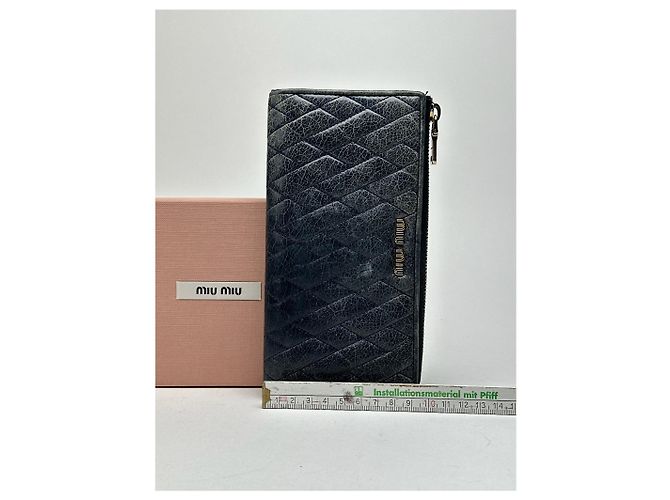 Autre Marque Vintage Miu Miu Leather wallet Black - view 6