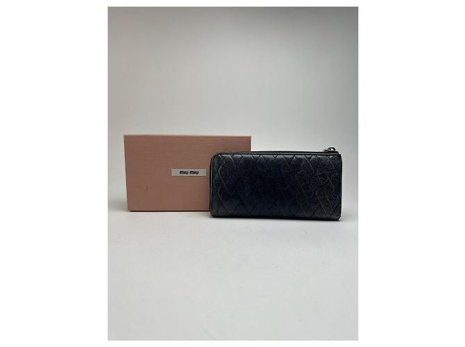 Autre Marque Vintage Miu Miu Leather wallet Black - view 8
