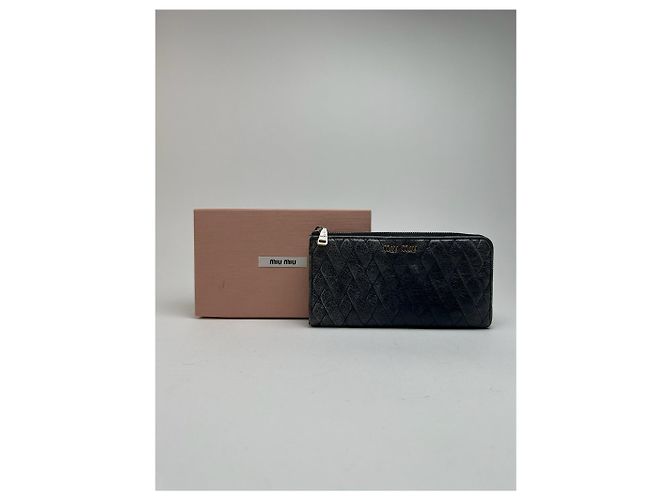 Autre Marque Vintage Miu Miu Leather wallet Black - view 9