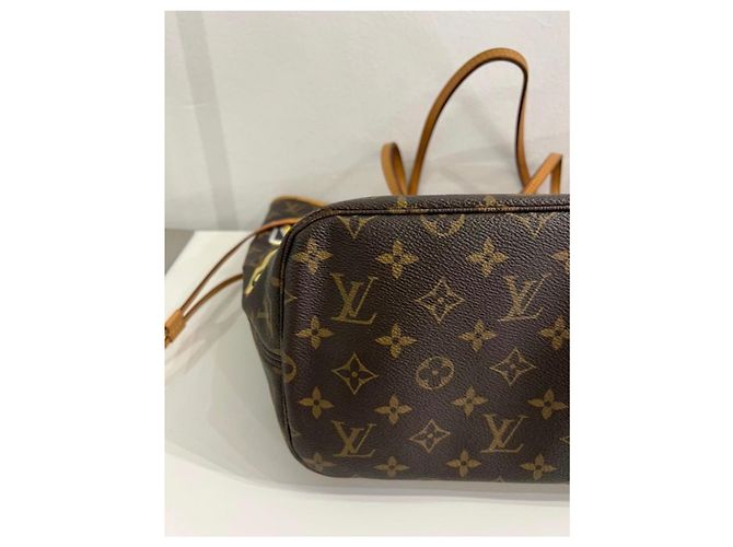 Borsa Louis Vuitton – modello Neverfull MM Marrone - vista 10