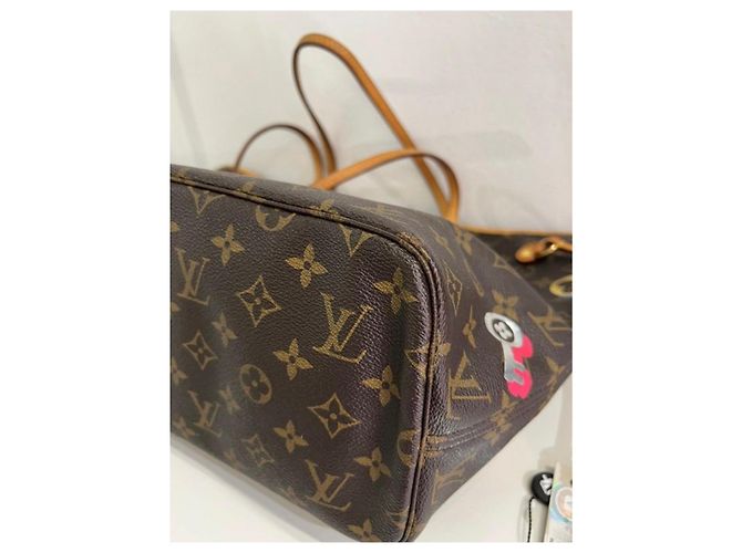 Borsa Louis Vuitton – modello Neverfull MM Marrone - vista 11