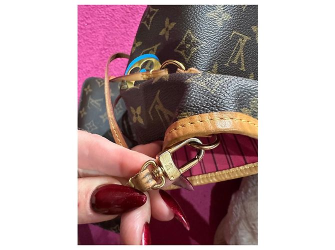 Borsa Louis Vuitton – modello Neverfull MM Marrone - vista 15