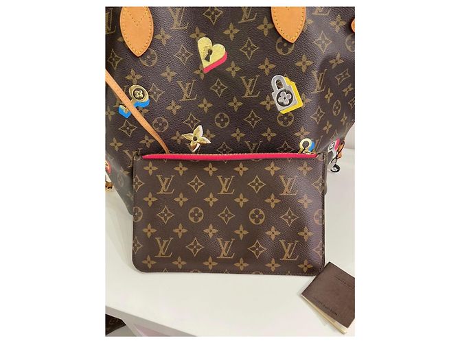 Borsa Louis Vuitton – modello Neverfull MM Marrone - vista 3