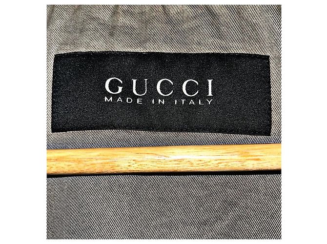 Giacca Gucci Paisley in misto seta blu - vista 5