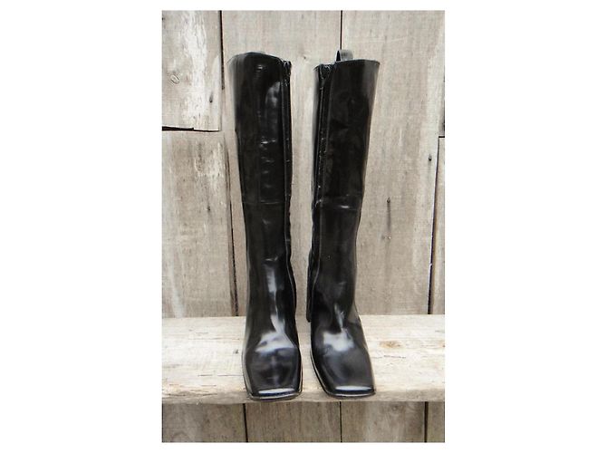 Botas Free Lance de cuero negro - vista 3