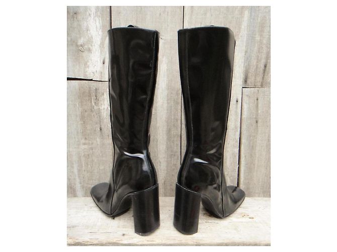 Botas Free Lance de cuero negro - vista 5