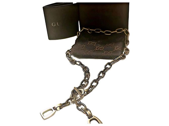 Collana a catena Gucci Tom Ford Ellipse in argento sterling - vista 8