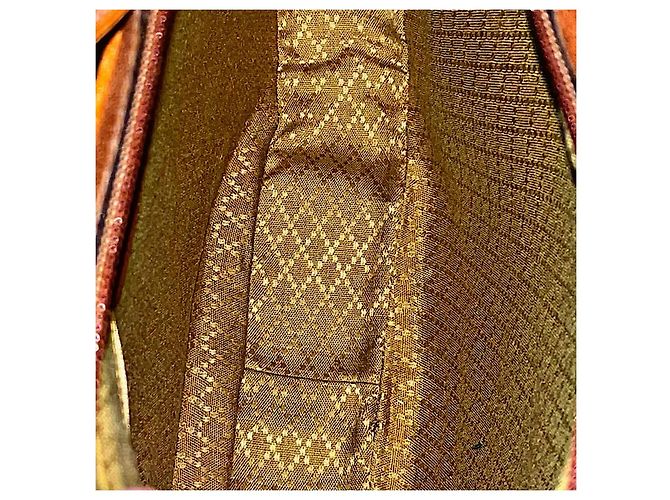 Borsa a spalla Gucci in pelle di vitello marrone - vista 11