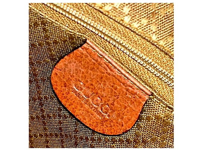 Borsa a spalla Gucci in pelle di vitello marrone - vista 12
