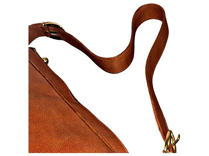 Borsa a spalla Gucci in pelle di vitello marrone - vista 3