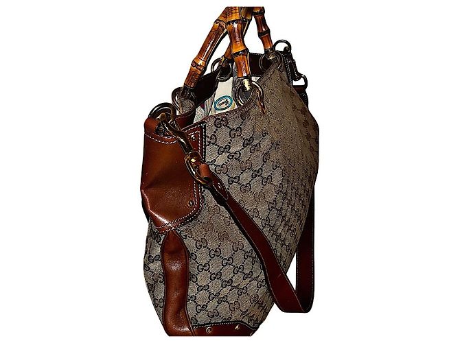Dionysus Borsa a tracolla Gucci Frida Giannini Monogramma GG Bambù Beige - vista 3